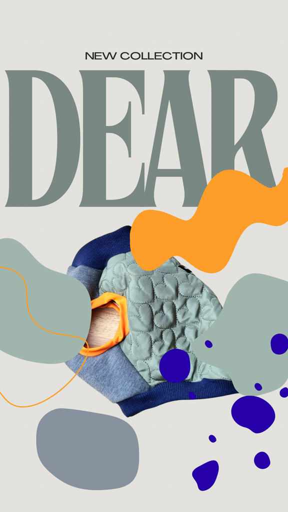 "Dear..."Heart Vest -khaki color