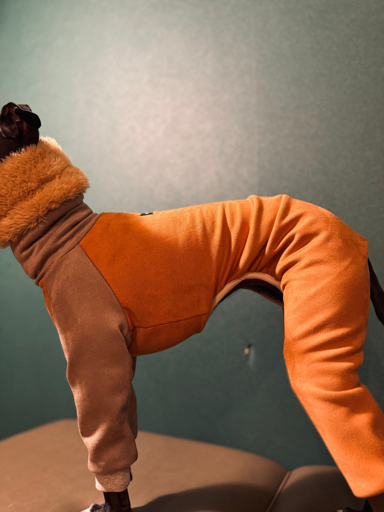 "Sumer" Suede Knit SuperHeat Rompers-CARROT&BROWN