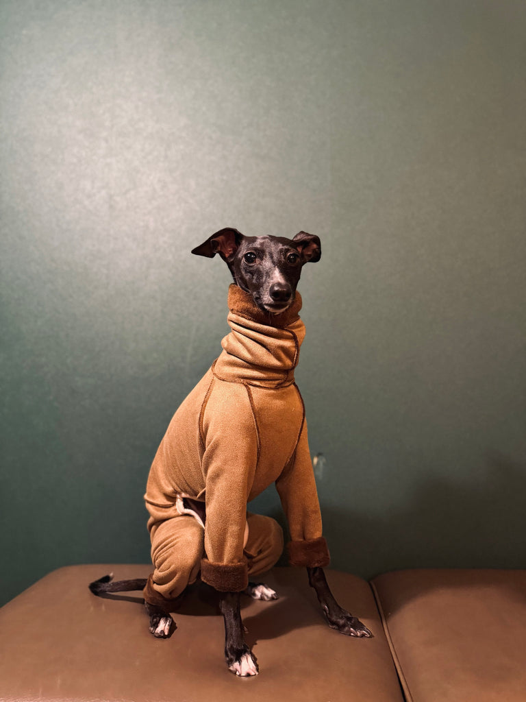 "Sumer" Mouton Heat Rompers- COCOA