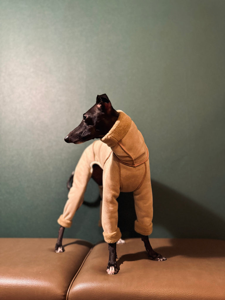 "sumer" Mouton Heat Rompers- BEIGE