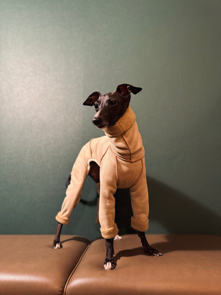 "sumer" Mouton Heat Rompers- BEIGE