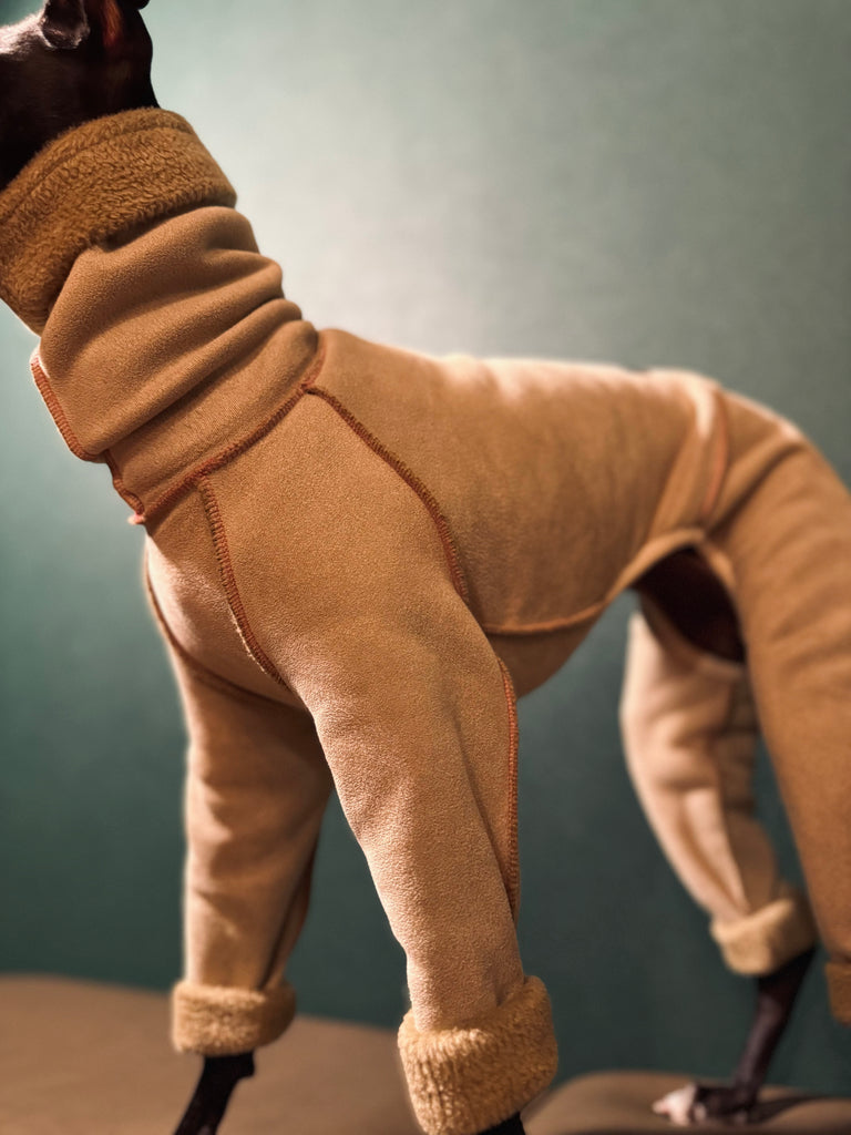 "sumer" Mouton Heat Rompers- BEIGE