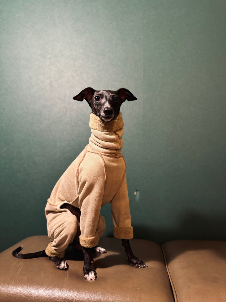 "sumer" Mouton Heat Rompers- BEIGE