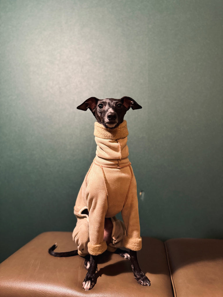 "sumer" Mouton Heat Rompers- BEIGE