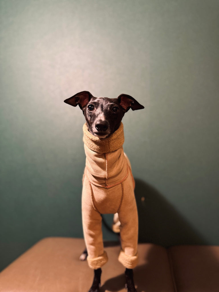 "sumer" Mouton Heat Rompers- BEIGE