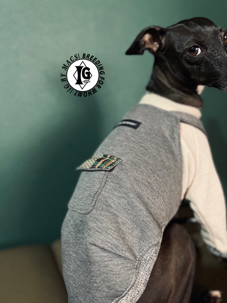 "The Night Blossom" Overall layered Pullover Dusty pink/Grey Color