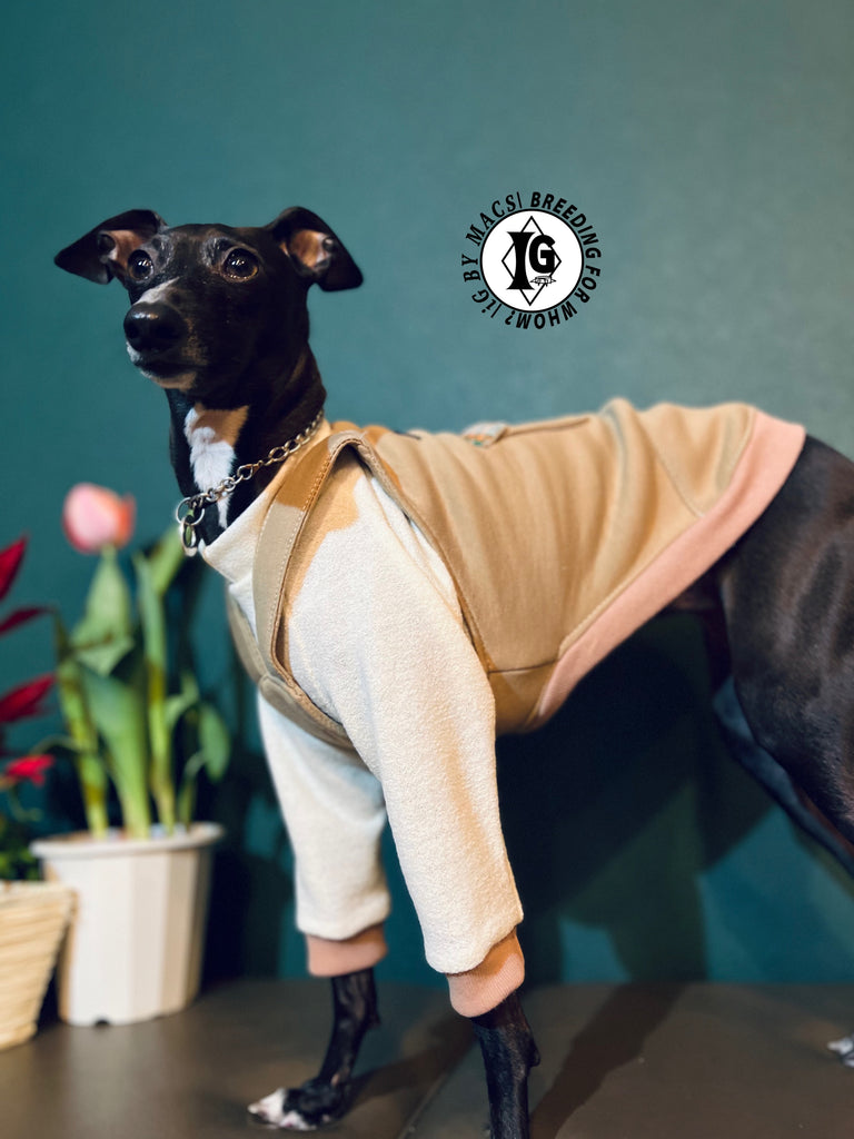 "The Night Blossom" Overall layered Pullover White/Beige Color