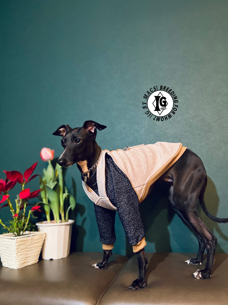 "The Night Blossom" Overall layered Pullover Blue/Ivory Color