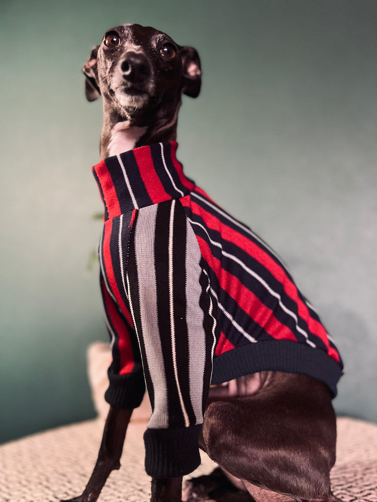 "HYGGE2" Asymmetry Stripe pullover None darts NO.2
