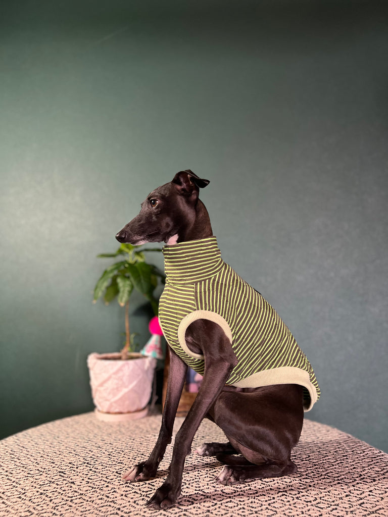 "HYGGE2"Stretch Wave Knit No-Sleeve No.1