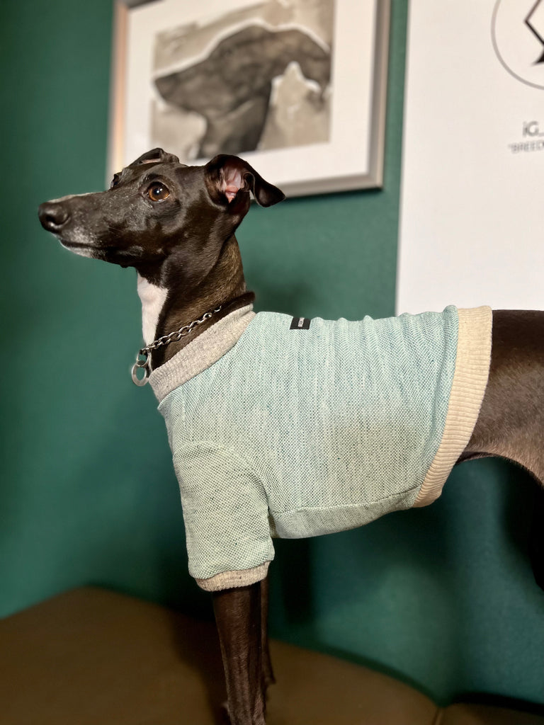 "go-to" Linen half sleeve T-shirt emerald green
