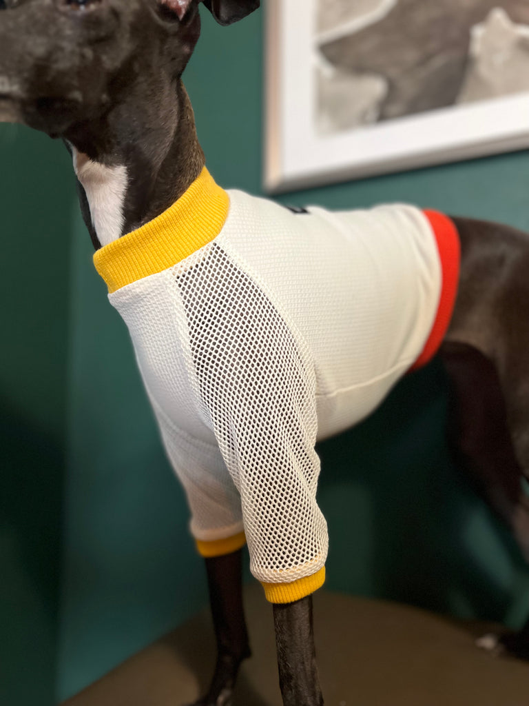 "go-to"  T-Shirt  mesh sleeve Yellow