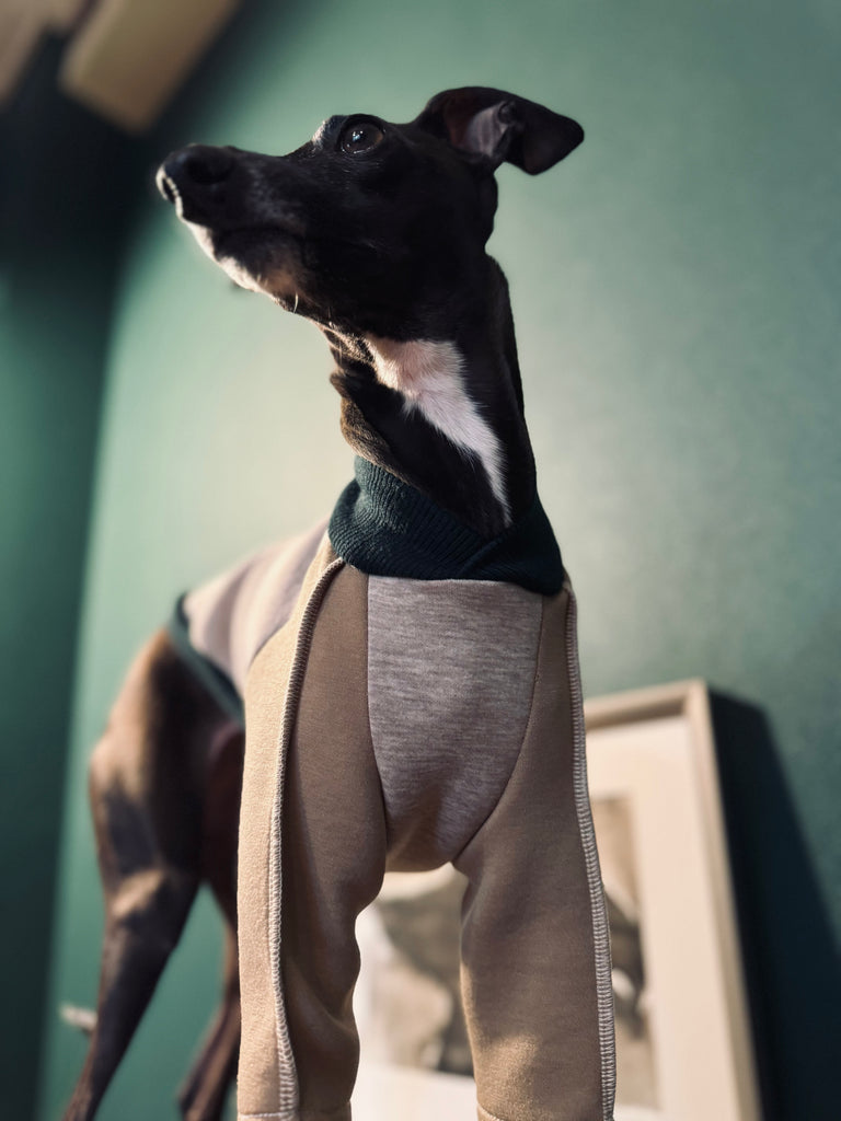 "HYGGE" Bonding Knit None Darts Pullover- Beige color