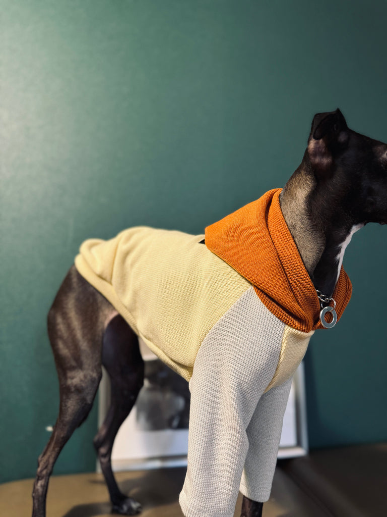 "HYGGE" Milano Knit Hoodie Pullover - Mustard Color