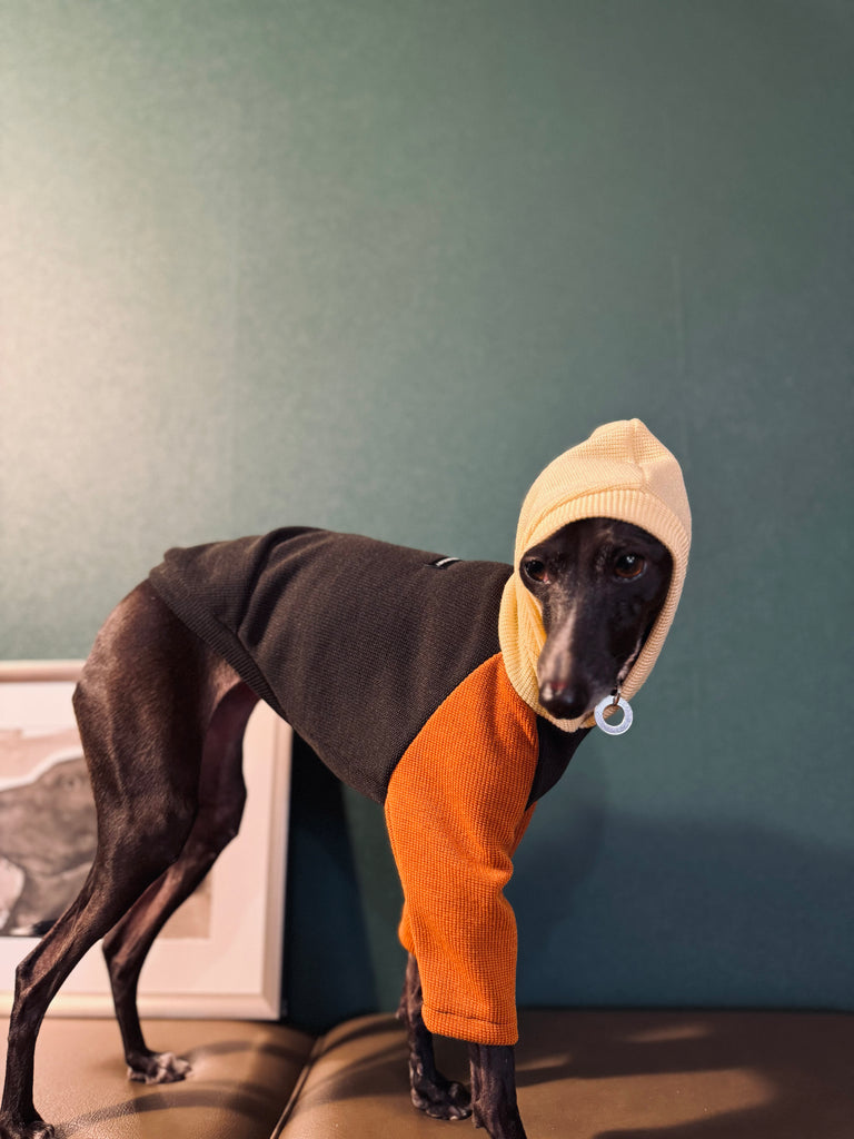 "HYGGE" Milano Knit Hoodie Pullover- Khaki Color