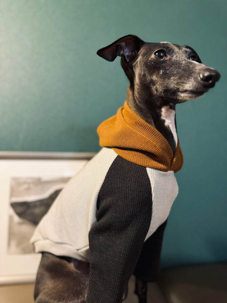 "HYGGE" Milano Knit Hoodie Pullover-Grey Color