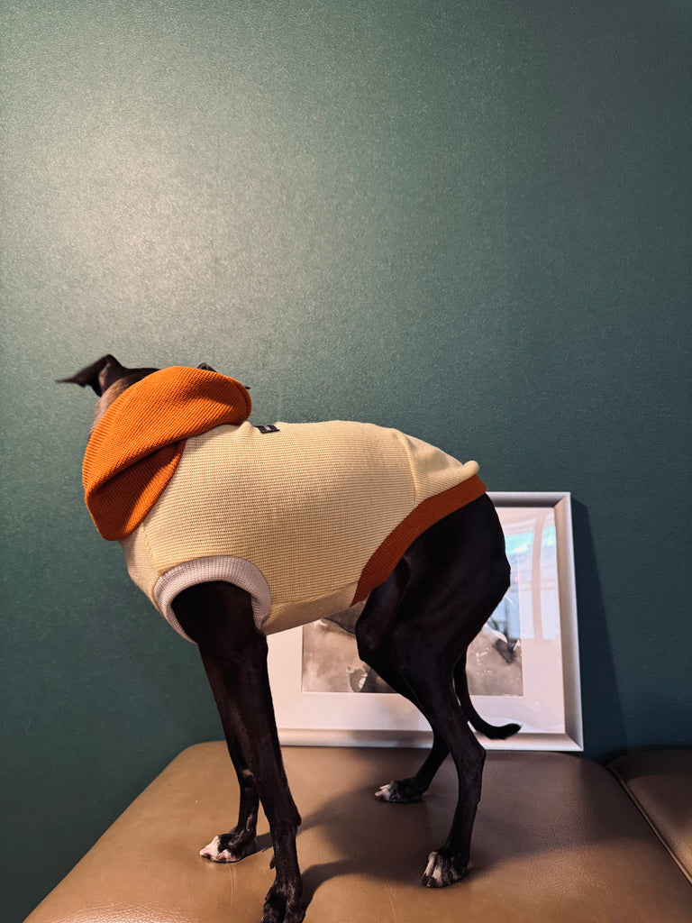 "HYGGE" Milano Knit Long Vest No-Sleeve -Yellow Color