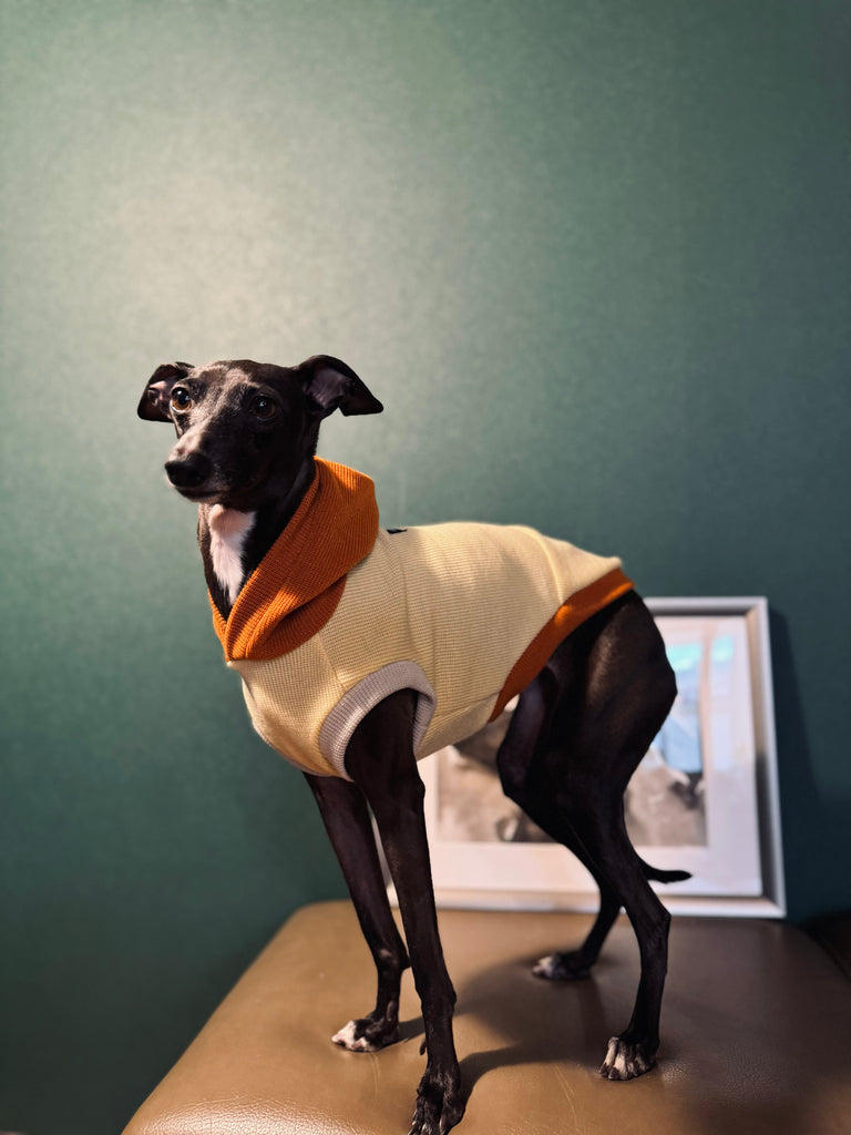 "HYGGE" Milano Knit Long Vest No-Sleeve -Yellow Color