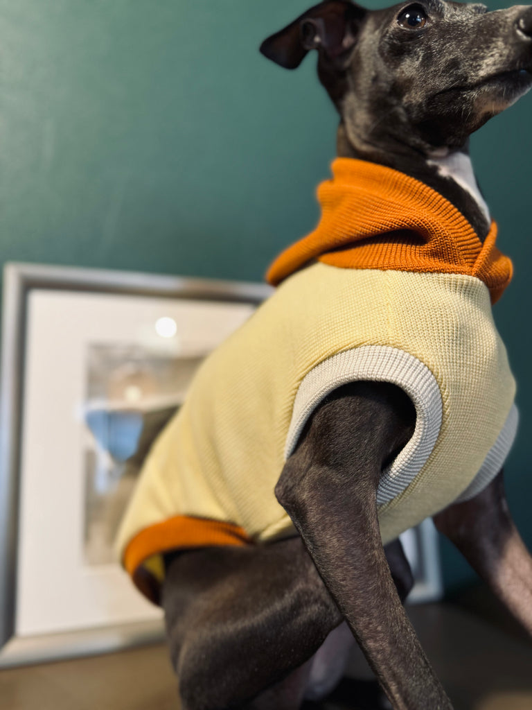 "HYGGE" Milano Knit Long Vest No-Sleeve -Yellow Color