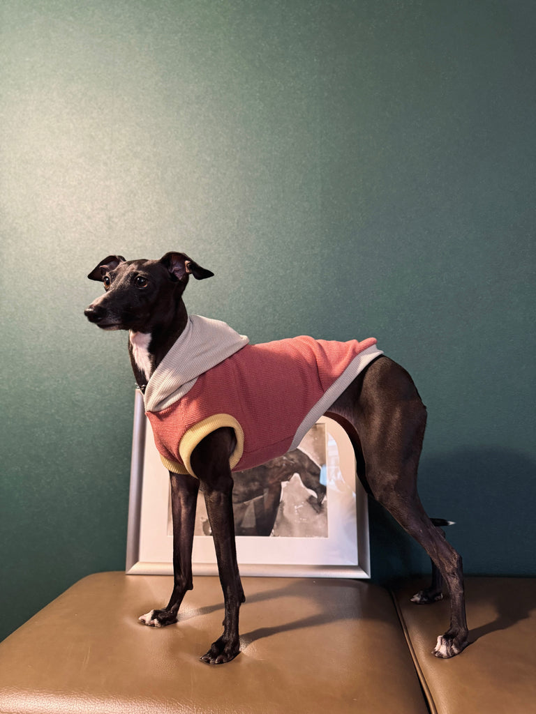 "HYGGE" Milano Knit Long Vest No-Sleeve -Pink Color