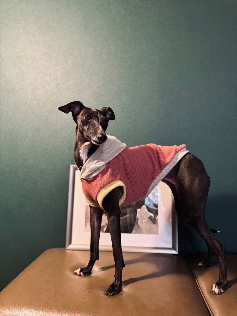 "HYGGE" Milano Knit Long Vest No-Sleeve -Pink Color