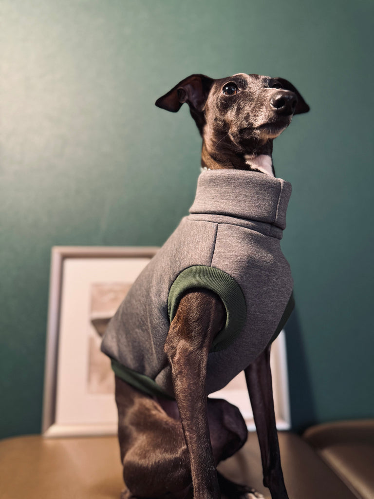 "HYGGE" Bonding Short Vest No-Sleeve-Grey Color