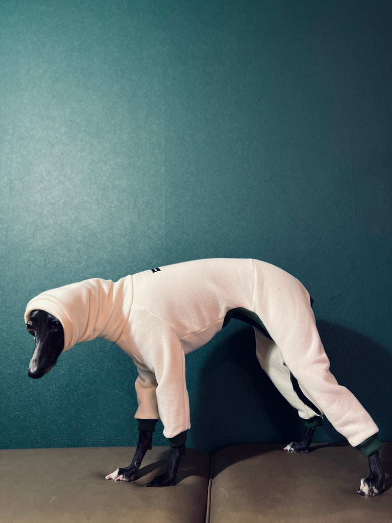 "Amore mio" Sweat rompers white body color