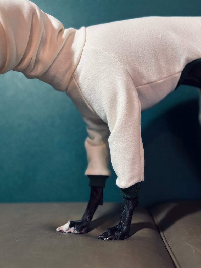 "Amore mio" Sweat rompers white body color