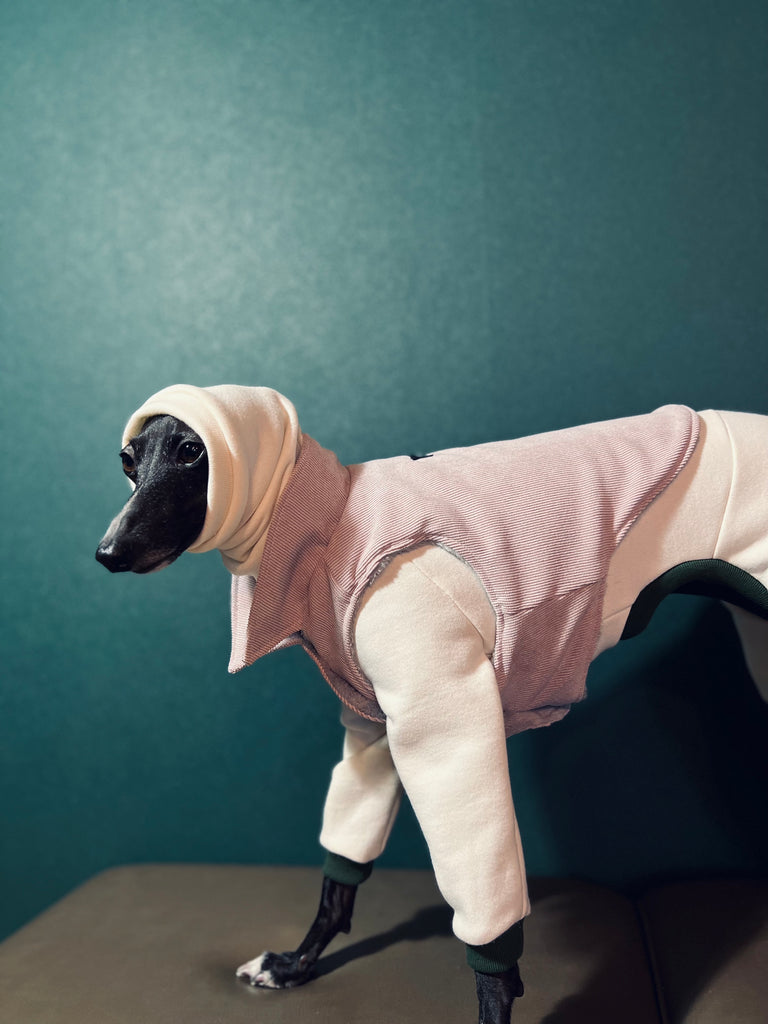 "Amore mio" Sweat rompers white body color