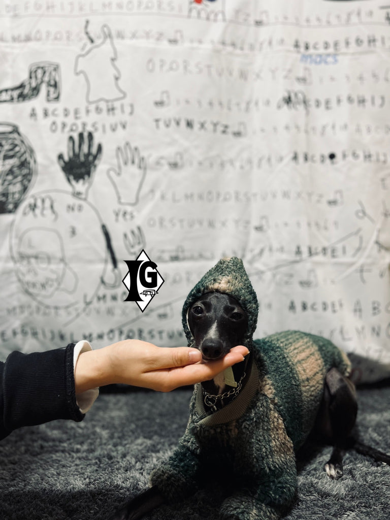 "Breeding for whom?" JACKET&CAP-GREEN