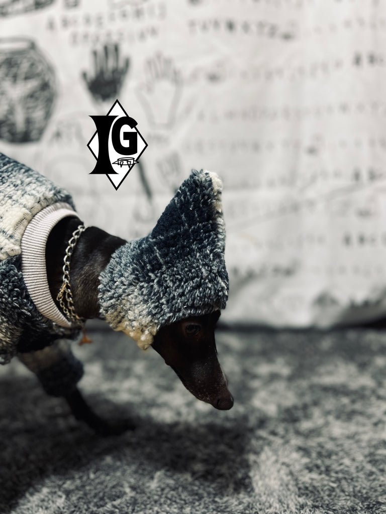 "Breeding for whom?" JACKET&CAP-NAVY