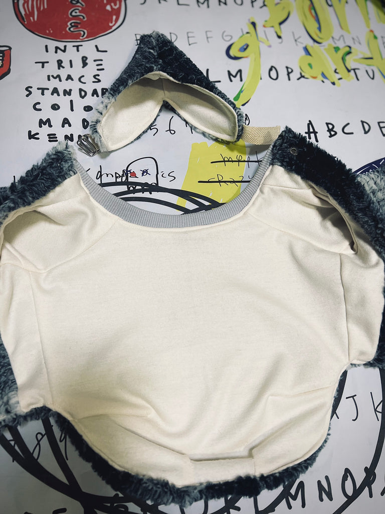 "Breeding for whom?" JACKET&CAP-NAVY