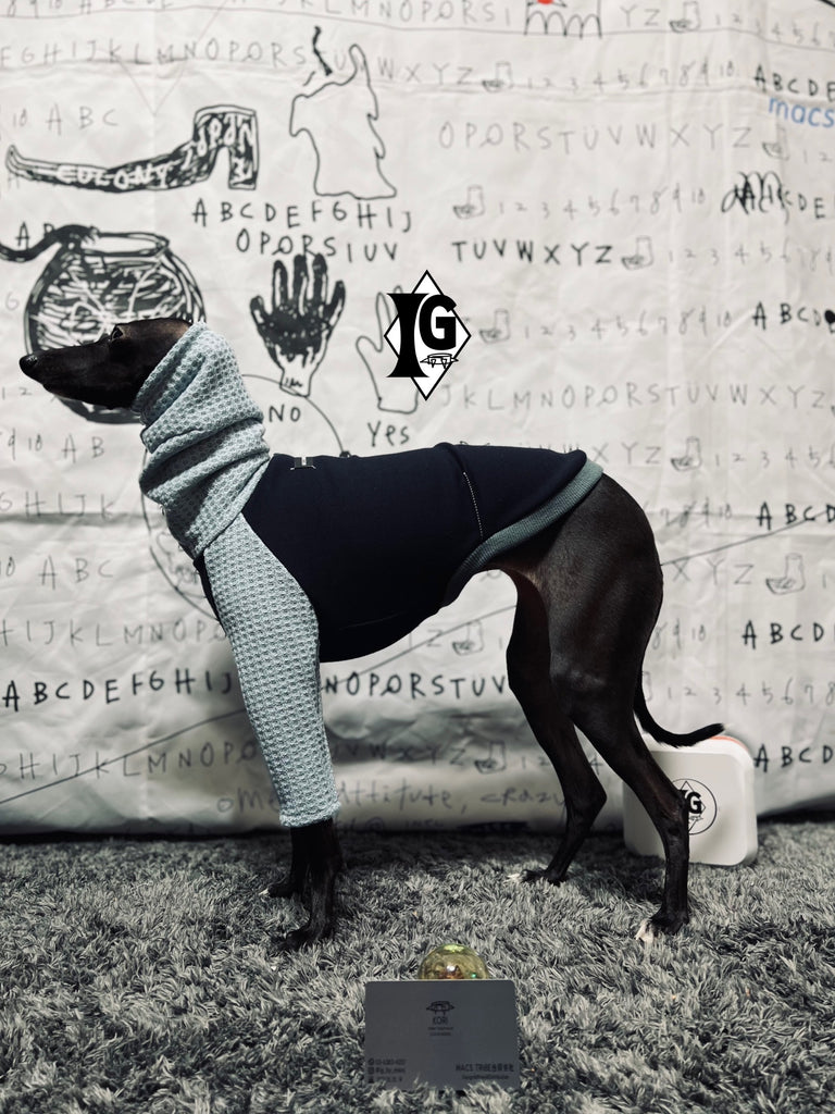 "I'm so picky" Turtleneck Pullover-NAVY