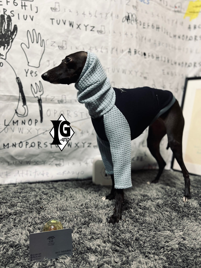 "I'm so picky" Turtleneck Pullover-NAVY