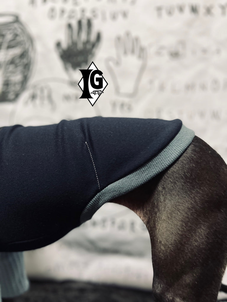 "I'm so picky" Turtleneck Pullover-NAVY