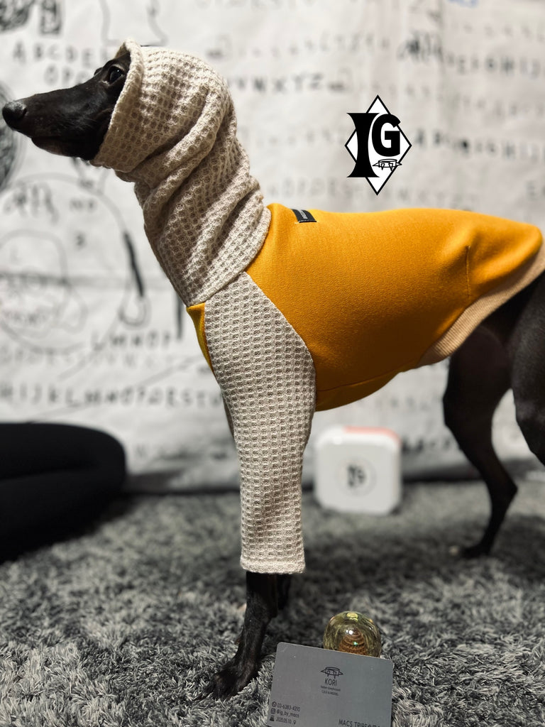 "I'm so picky" Turtleneck Pullover-Mustard