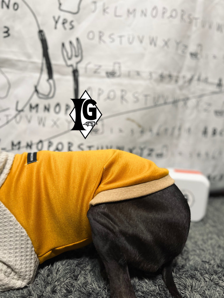 "I'm so picky" Turtleneck Pullover-Mustard