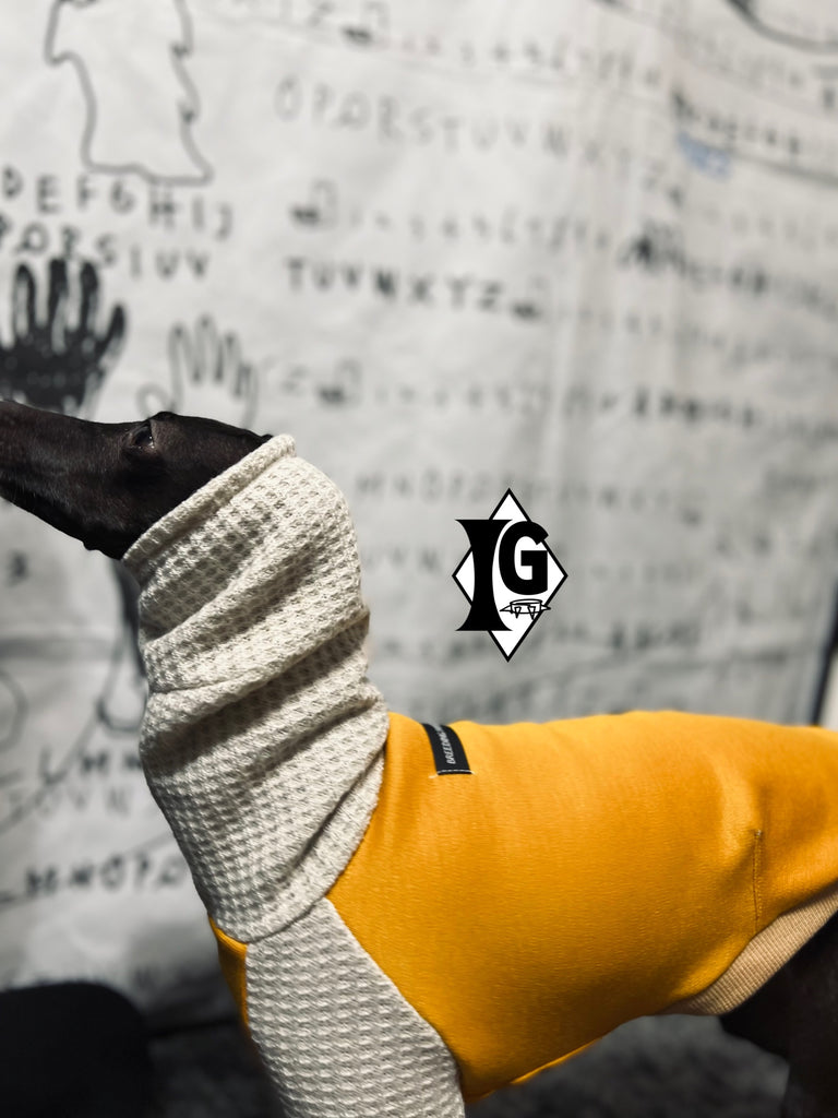 "I'm so picky" Turtleneck Pullover-Mustard