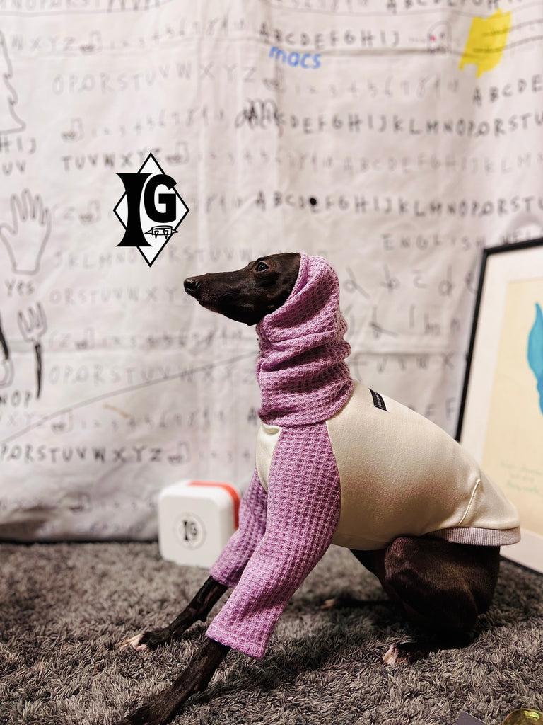 "I'm so picky" Turtleneck Pullover-OFF WHITE