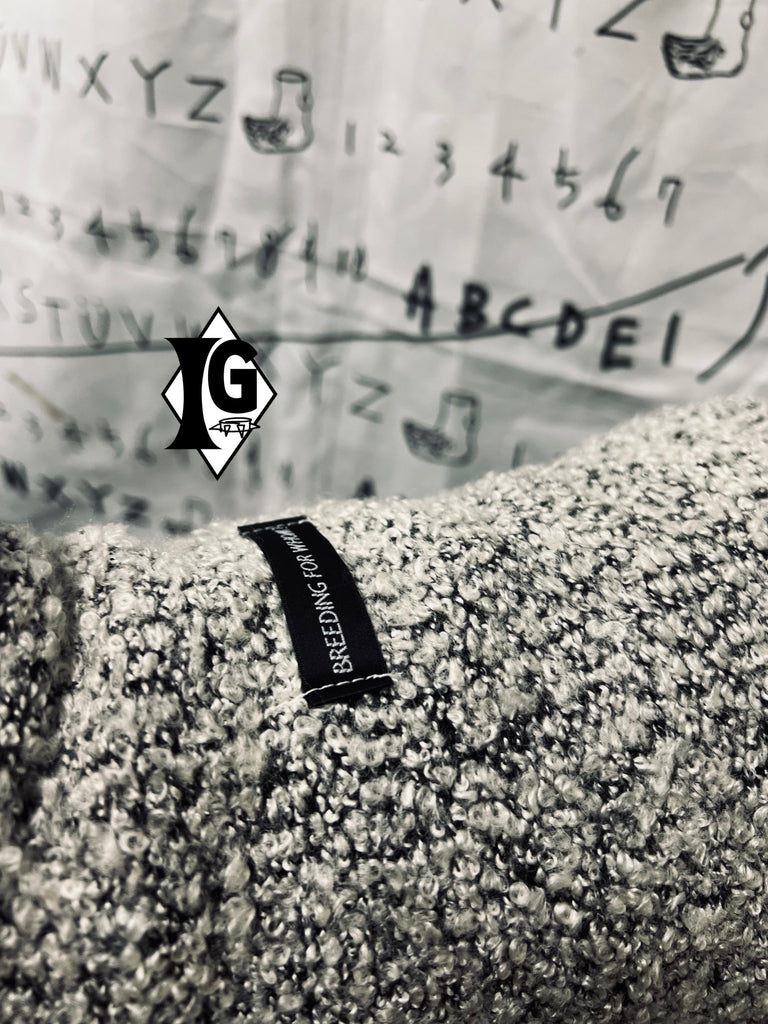 "I'm so picky" Tweed Vest-WHITE GRAY