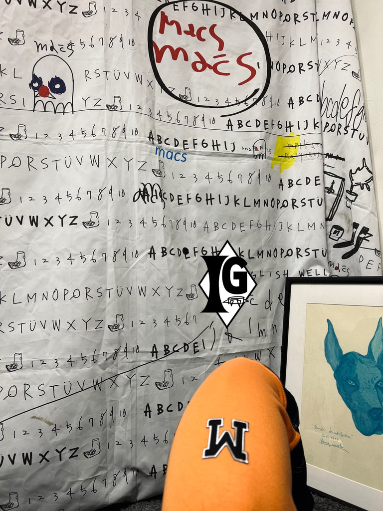 "I'm so picky" Denim pants Pullover- ORANGE