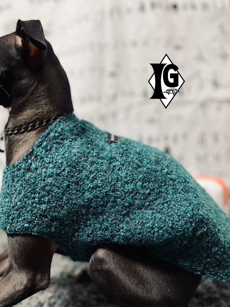 "I'm so picky" Tweed Vest- EMERALD GREEN