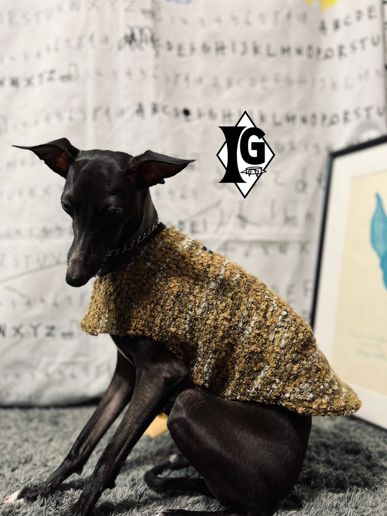 "I'm so picky" Tweed Vest-DARK BROWN