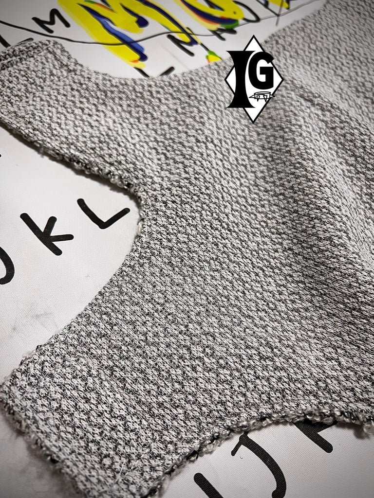 "I'm so picky" Tweed Vest-WHITE GRAY