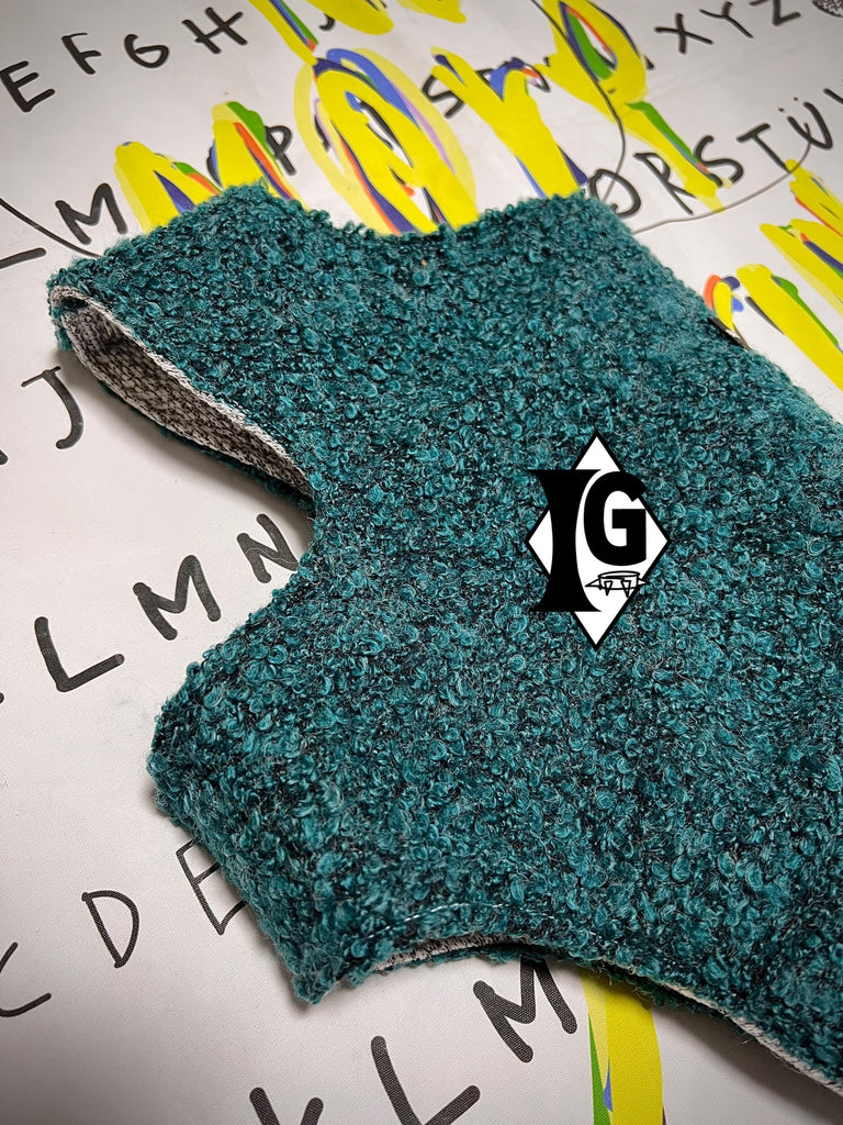 "I'm so picky" Tweed Vest- EMERALD GREEN