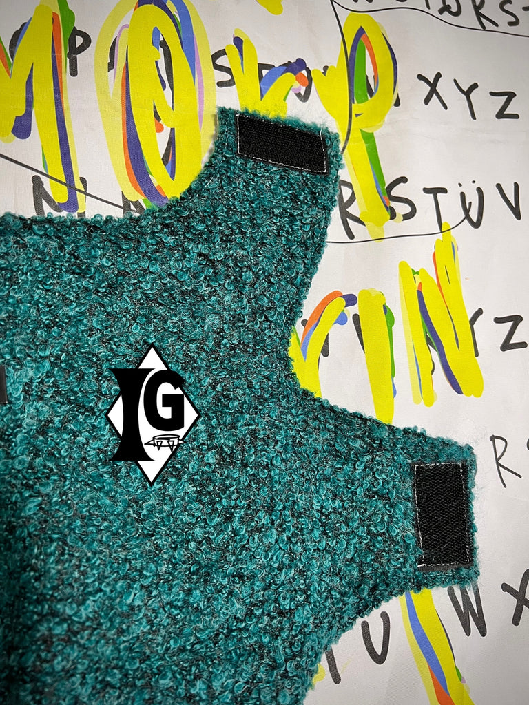 "I'm so picky" Tweed Vest- EMERALD GREEN