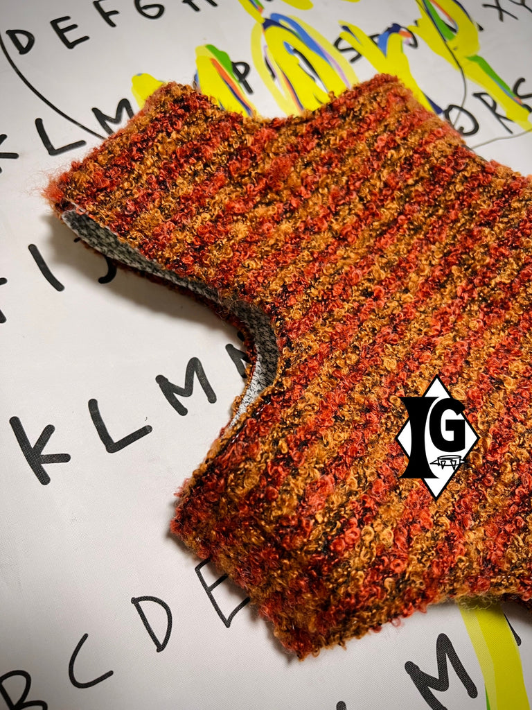 "I'm so picky" Tweed Vest-YELLOW RED
