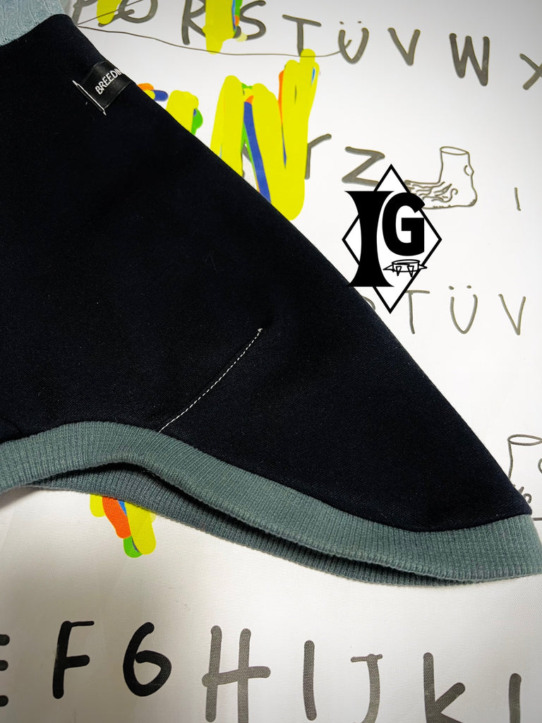 "I'm so picky" Turtleneck Pullover-NAVY