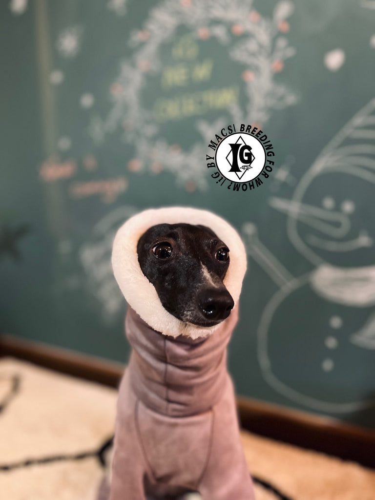 “Stand-by(BFW?)” Suede Rompers-Violet