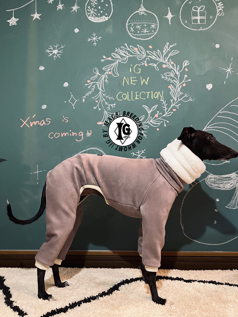 “Stand-by(BFW?)” Suede Rompers-Violet